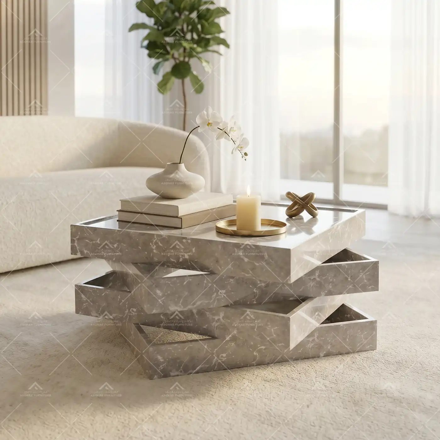 Angle Coffee Table | Stylish Living Room Centerpiece