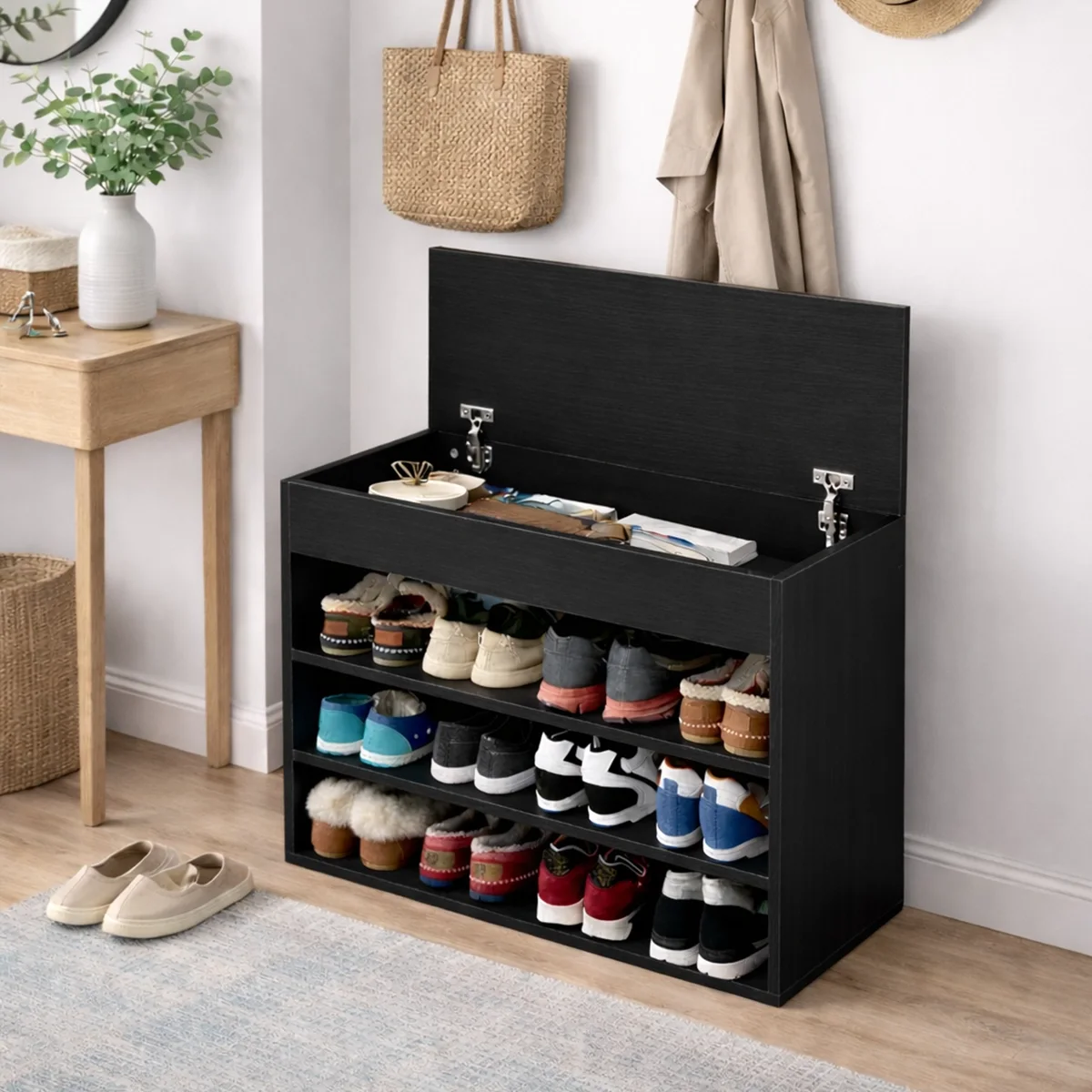 Lift Top Shoe Rack | Convenient Shoe Storage Solution