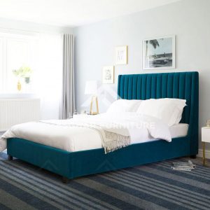 Arabelle Wingback Bed Teal