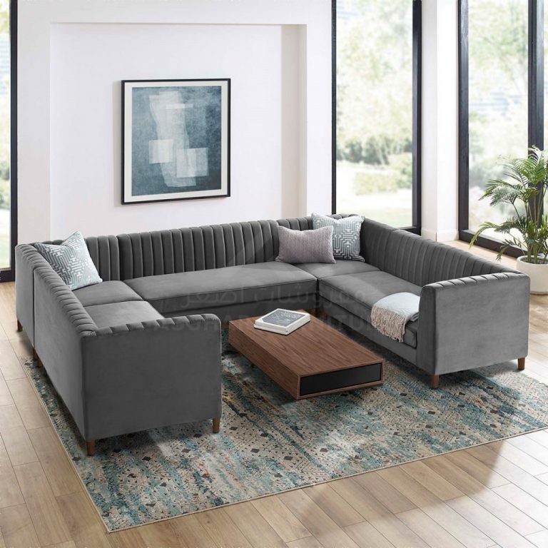 Blues Tufted U Shape Sofa - Asghar Furniture: Shop Online Home Furniture  Across UAE - Dubai, Abu Dhabi, Al Ain, Fujairah, Ras Al Khaimah, Ajman,  Sharjah.