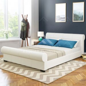 Crum Platform Bed White