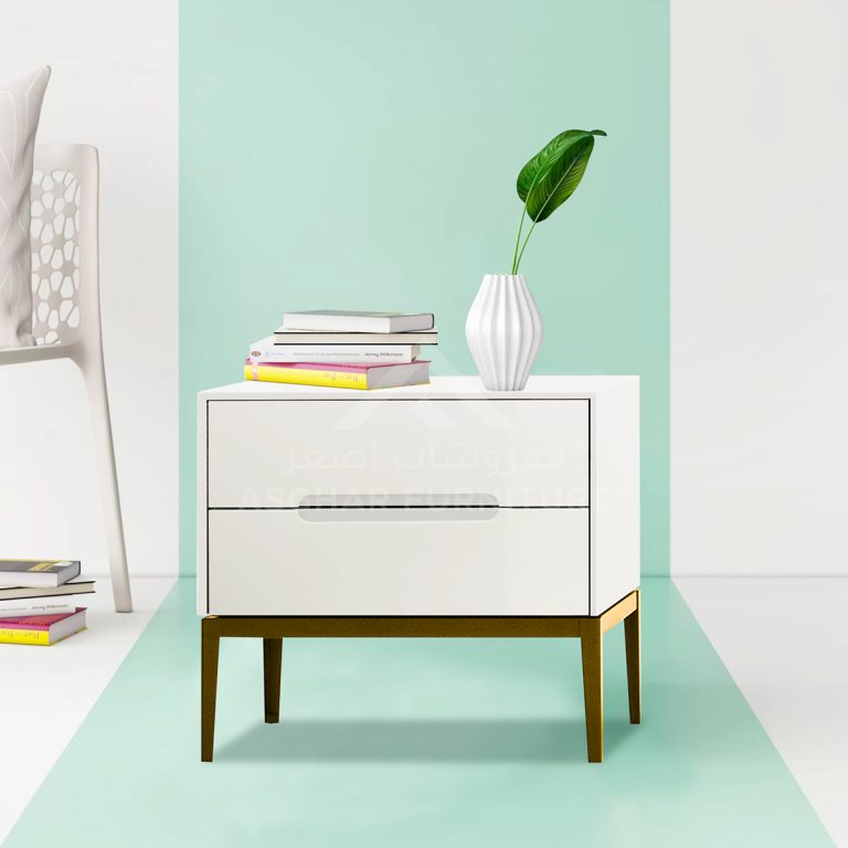 Dwarf 2-Drawer Nightstand Bed Room Asghar Furniture: Shop Online Home Furniture Across UAE - Dubai, Abu Dhabi, Al Ain, Fujairah, Ras Al Khaimah, Ajman, Sharjah.