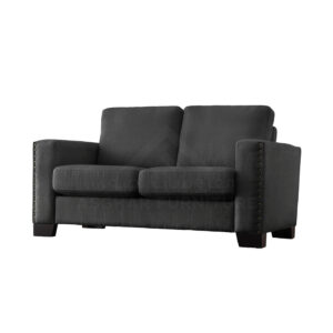 Farren-Imperial-Linen-Sofa-Two-Seater-Black