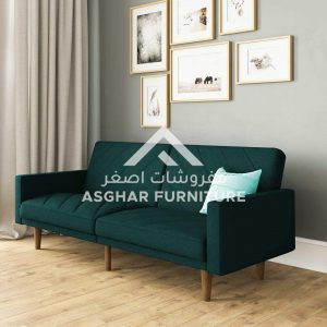 Indira Deluxe Linen Sofa Green