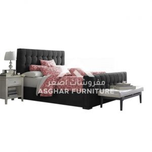 Leander Solid Bed Bed Room Asghar Furniture: Shop Online Home Furniture Across UAE - Dubai, Abu Dhabi, Al Ain, Fujairah, Ras Al Khaimah, Ajman, Sharjah.