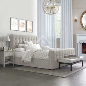 Leander Solid Bed Bed Room Asghar Furniture: Shop Online Home Furniture Across UAE - Dubai, Abu Dhabi, Al Ain, Fujairah, Ras Al Khaimah, Ajman, Sharjah.