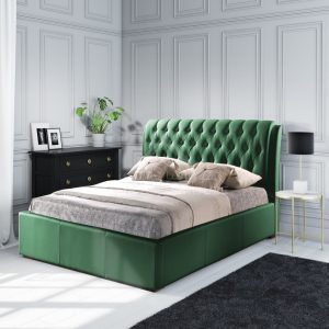 Melinoe Prime Tufted Bed Green