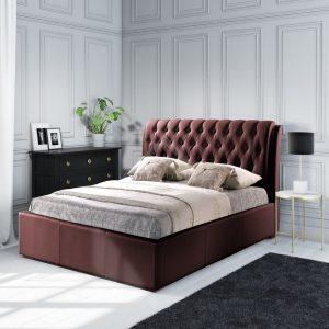 Melinoe Prime Tufted Bed Red