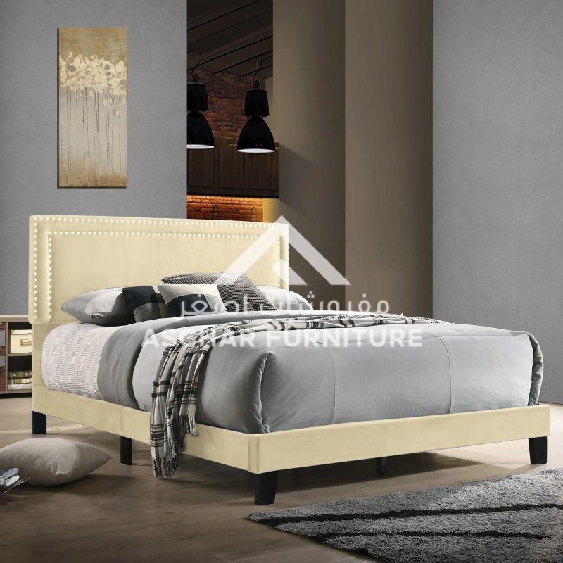 Velvet panel bed deals