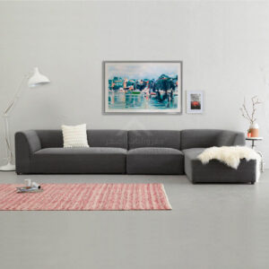 Opal L Shape Sofa Set Living Room Asghar Furniture: Shop Online Home Furniture Across UAE - Dubai, Abu Dhabi, Al Ain, Fujairah, Ras Al Khaimah, Ajman, Sharjah.