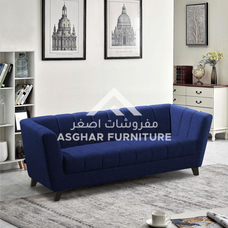 Rhosyn Monarch Tufted Sofa Blue 1