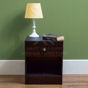 Shadow Plain Bedside Table Bed Room Asghar Furniture: Shop Online Home Furniture Across UAE - Dubai, Abu Dhabi, Al Ain, Fujairah, Ras Al Khaimah, Ajman, Sharjah.