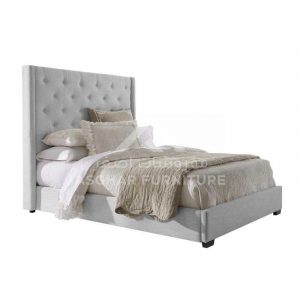 Button Tufted Bed Bed Room Asghar Furniture: Shop Online Home Furniture Across UAE - Dubai, Abu Dhabi, Al Ain, Fujairah, Ras Al Khaimah, Ajman, Sharjah.