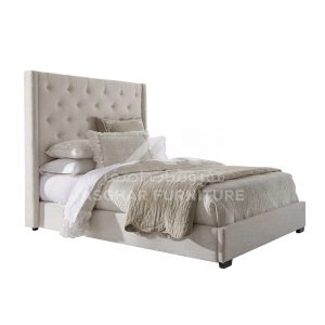 Button Tufted Bed Bed Room Asghar Furniture: Shop Online Home Furniture Across UAE - Dubai, Abu Dhabi, Al Ain, Fujairah, Ras Al Khaimah, Ajman, Sharjah.