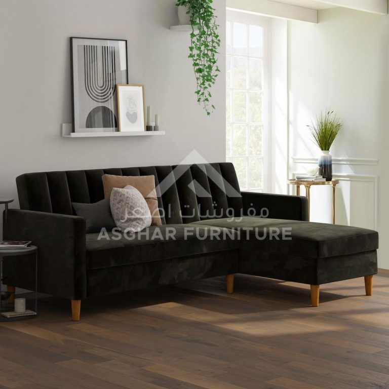 Evan L Shape Sectional Sofa Living Room Asghar Furniture: Shop Online Home Furniture Across UAE - Dubai, Abu Dhabi, Al Ain, Fujairah, Ras Al Khaimah, Ajman, Sharjah.