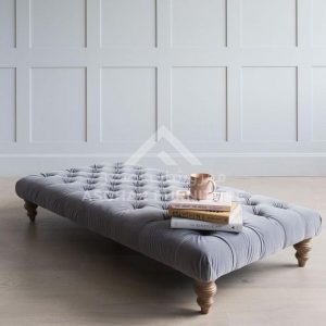 Harry Velvet Ottoman 1