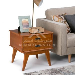 Napa Two Drawer Rectangle Side Table Bed Room Asghar Furniture: Shop Online Home Furniture Across UAE - Dubai, Abu Dhabi, Al Ain, Fujairah, Ras Al Khaimah, Ajman, Sharjah.