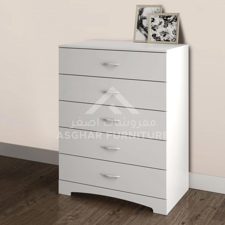 New Milo 5-Drawer Chest Bed Room Asghar Furniture: Shop Online Home Furniture Across UAE - Dubai, Abu Dhabi, Al Ain, Fujairah, Ras Al Khaimah, Ajman, Sharjah.