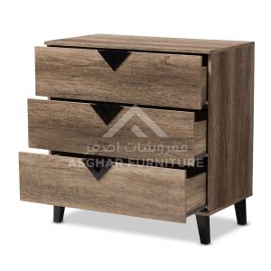 Nolita Contemporary 3-drawer Chest Bed Room Asghar Furniture: Shop Online Home Furniture Across UAE - Dubai, Abu Dhabi, Al Ain, Fujairah, Ras Al Khaimah, Ajman, Sharjah.