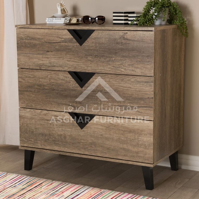 Nolita Contemporary 3-drawer Chest Bed Room Asghar Furniture: Shop Online Home Furniture Across UAE - Dubai, Abu Dhabi, Al Ain, Fujairah, Ras Al Khaimah, Ajman, Sharjah.