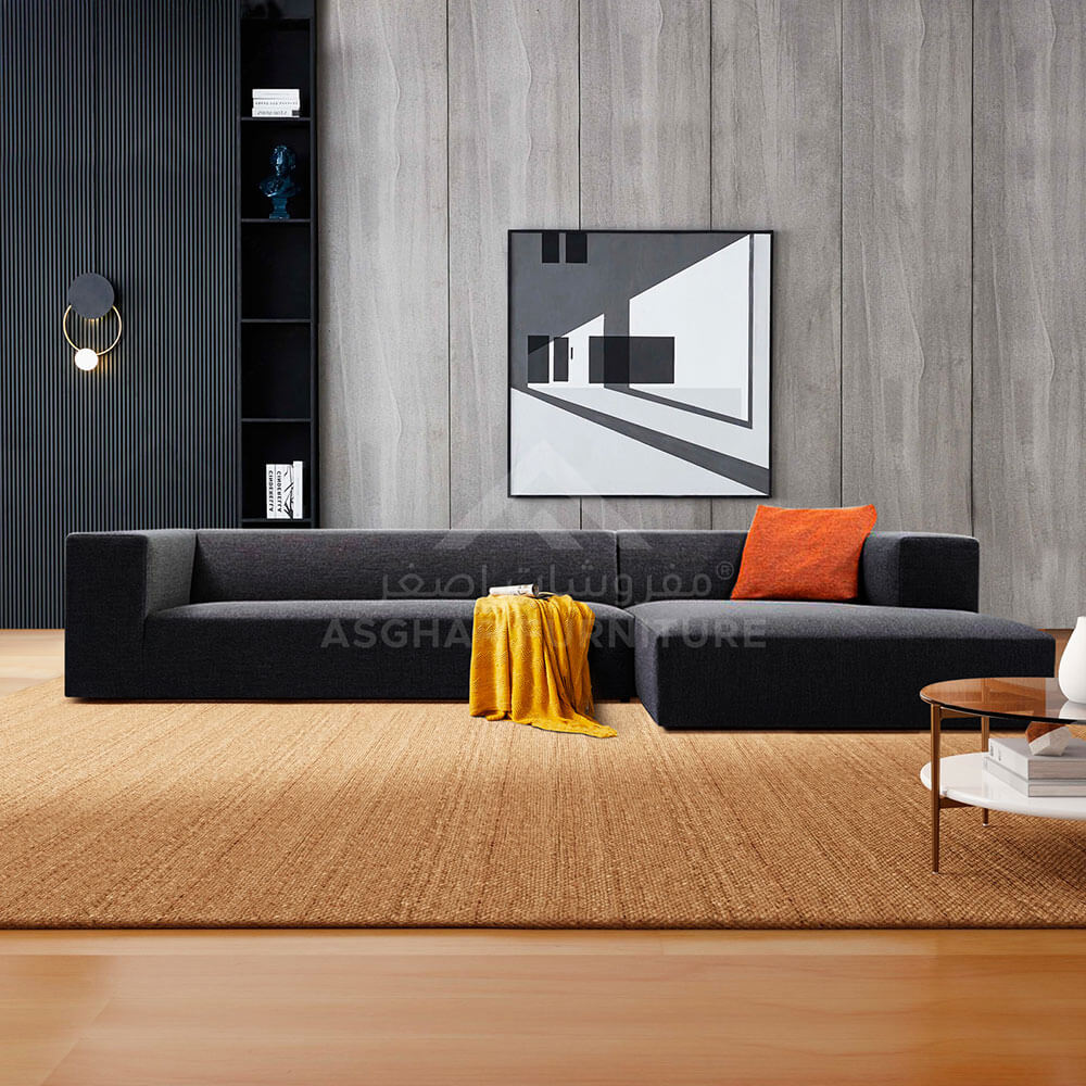 Tommy L Shape Modular Sofa Living Room Asghar Furniture: Shop Online Home Furniture Across UAE - Dubai, Abu Dhabi, Al Ain, Fujairah, Ras Al Khaimah, Ajman, Sharjah.