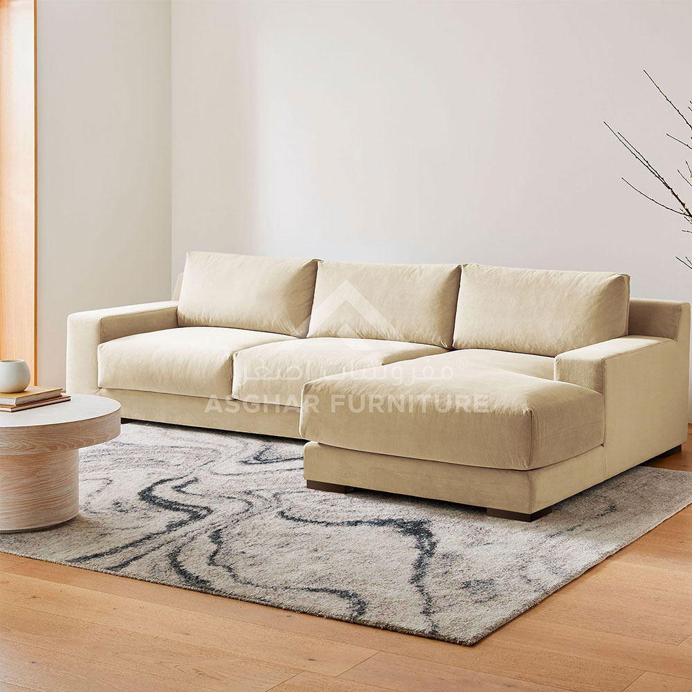 Modway L Shape Chaise Sofa Living Room Asghar Furniture: Shop Online Home Furniture Across UAE - Dubai, Abu Dhabi, Al Ain, Fujairah, Ras Al Khaimah, Ajman, Sharjah.