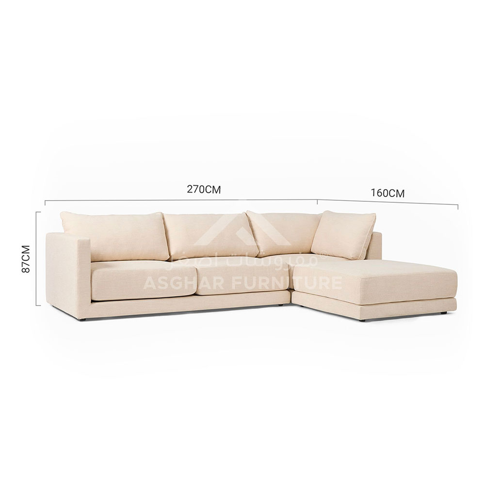 Pawnee 3-Piece Ottoman Sectional - Asghar Furniture: Shop Online Home ...