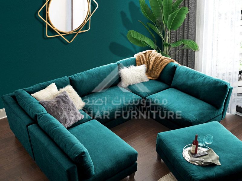 Delsea Modular Sofa Green 1