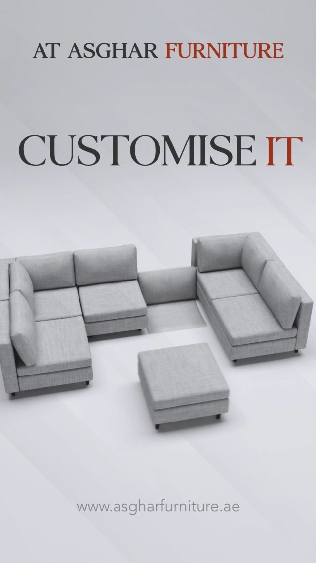 Style it your way 🛋️✨ The Delsea Modular Sofa isn’t just customizable — it’s versatile too! Arrange it to fit your space, match your mood, and meet your needs. Comfort, style, and flexibility all in one. Only at Asghar Furniture.

Call or WhatsApp: 800 ASGHAR (800 274427)
Visit our online furniture store: bit.ly/AsgharDeals

 #DelseaSofa #VersatileLiving #AsgharFurniture  #AsgharHome #AsgharLiving #MultifunctionalLiving #ModularSofa