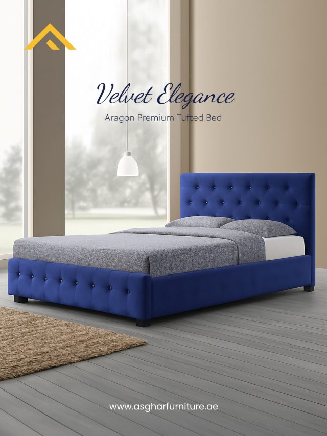 Velvet Elegance — the Aragon Premium Tufted Bed redefines luxury in every detail. ✨🛏️
أناقة المخمل — سرير أراغون الفاخر بتصميم التوف الأنيق يُعيد تعريف الفخامة بكل تفصيل. ✨🛏️

#VelvetElegance #AragonBed #LuxuryBedroom #TuftedDesign #ElegantLiving #InteriorGoals #PremiumComfort #AsgharFurniture #HomeInspo #BedroomLuxury